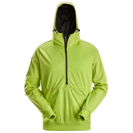 Snickers 8400 Windblocker Stretch Half-Zip Hoodie Lime XS