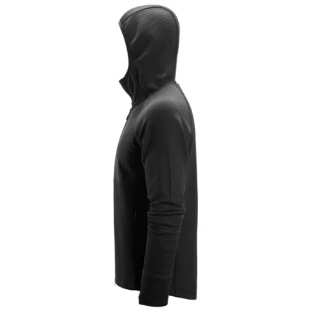 Snickers 8405 Full-Zip Midlayer Hoodie Black XS
