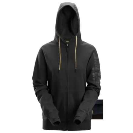 Snickers 2877 Women's Logo Full-Zip Hoodie Black XS