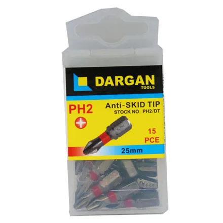Dargan Philips no.2 Anti Skid Bit Set-- 15 Piece