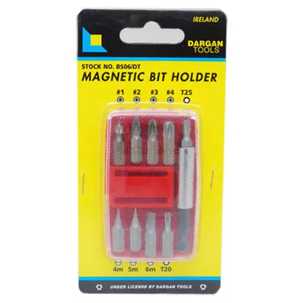 Dargan Screwdriver Bit Set & Holder- 9 Piece
