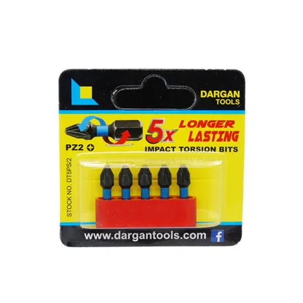 Dargan Posi no.2 Torsion Bit Set- 5 Piece