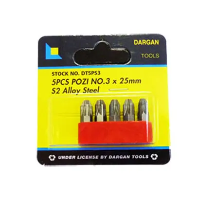 Dargan Posi no.3 Bit Set- 5 Piece