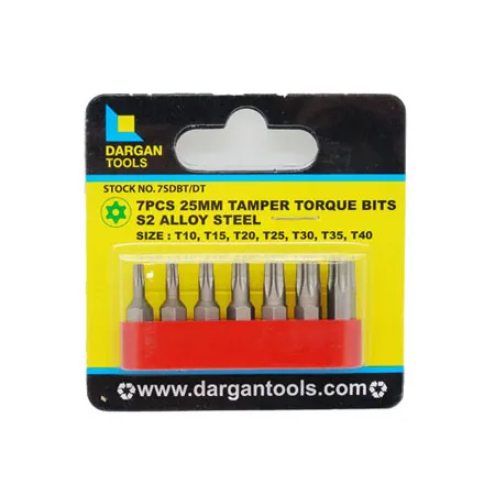 Dargan 7 Piece Torque Bit Set