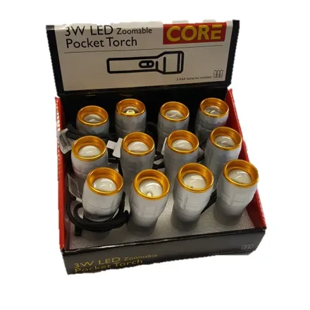 Core LED Zoomable Pocket Torch