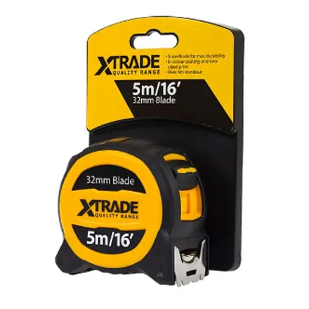 XTrade Tape Measure Orange 5m/16ft