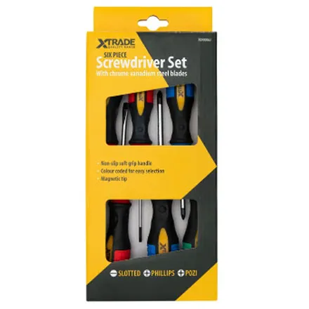 XTrade Screwdriver Set 6pc 