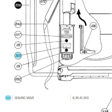 Inter 16 Sprayer Sealing Valve (365)