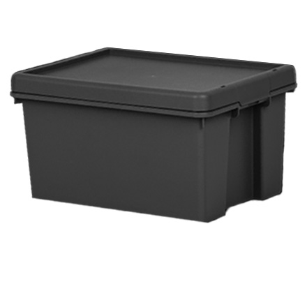Wham Bam Heavy Duty Box & Lid-Black-Upcycled 16 Litre