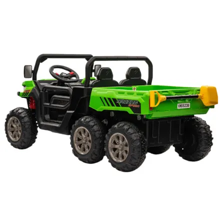24v 6-Wheel Gator Two Seat Ride-On Electric Vehicle with Tipping Feature 