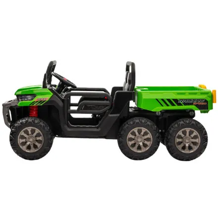 24v 6-Wheel Gator Two Seat Ride-On Electric Vehicle with Tipping Feature 