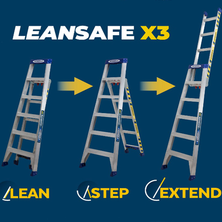 Leansafe X3 Aluminium Multi-Purpose Ladder