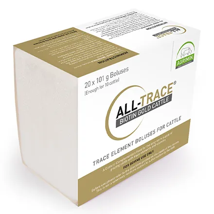 All Trace Biotin Gold Bolus Cattle 20 x 101g