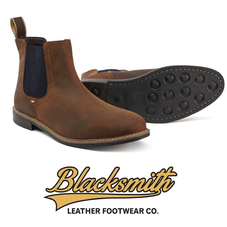 Blacksmith Dealer Boots Waxed Tan 008 UK07