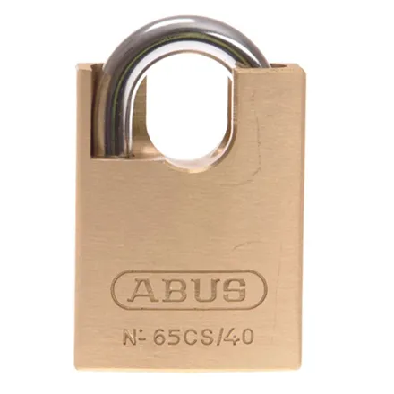 Abus Closed Shackle Compact Brass Padlock 65CS40
