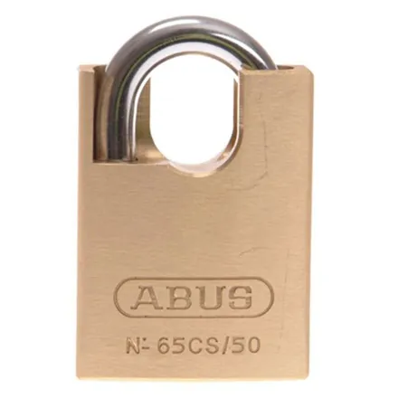 Abus Closed Shackle Compact Brass Padlock 65CS50