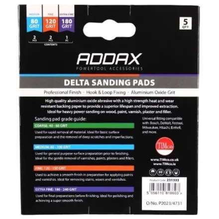 Timco Delta Sanding Pads 5 Pack