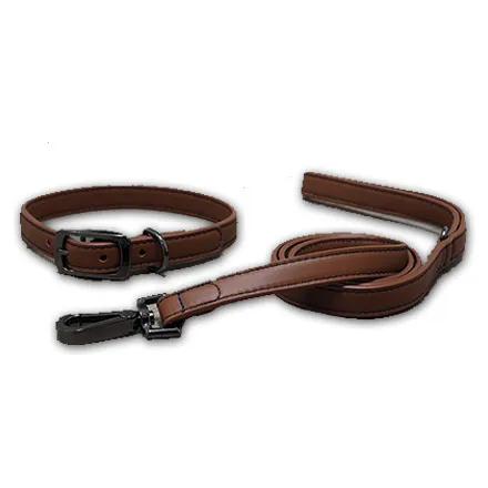 Luxe Leather Tan WalkAbout Dog Collar S (28cm – 40cm)