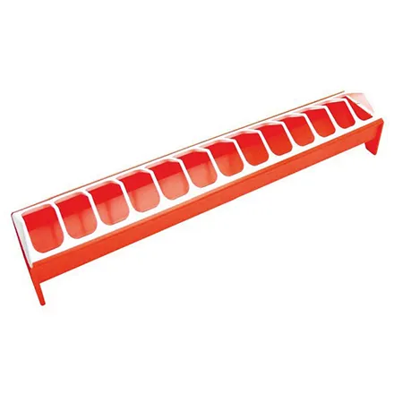 Poultry Plastic Feeder Trough 7 x 50 cm (Chicks) yellow