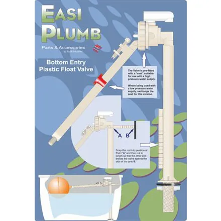 EP Bottom Entry Plastic Float Valve