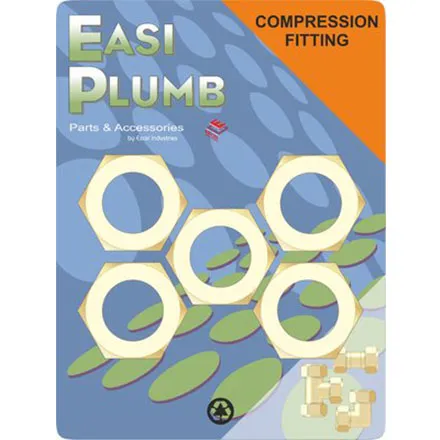 EP 5pk no. 1/2" Brass Compression Nuts