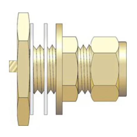 EP 1/2" Brass Compression Tank Connector