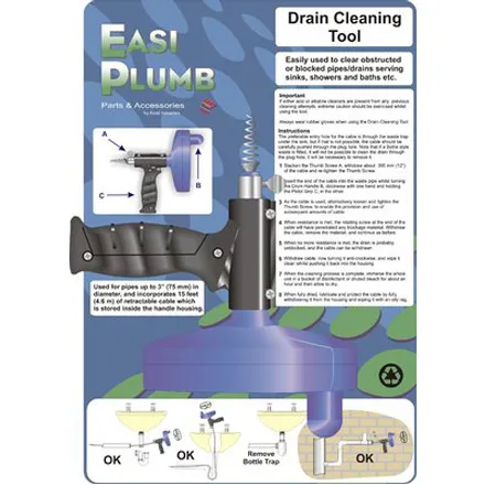 EP 15ft Drain Clearing Tool