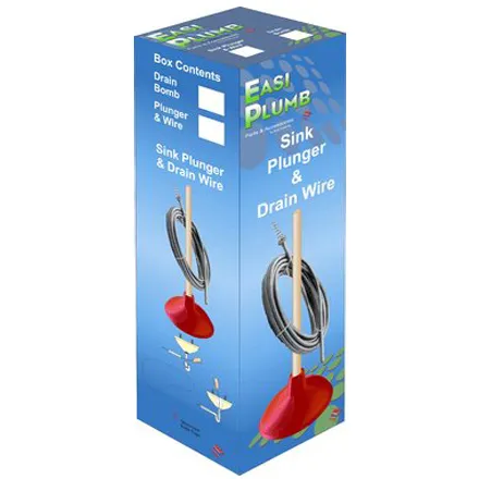 EP Sink Plunger & Drain Wire Set