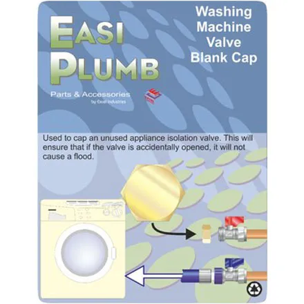 EP 3/4" Washing Machine Valve Blank Cap