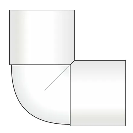 EP 32mm White Waste Knuckle Elbow