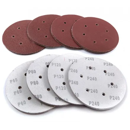 Silverline Hook & Loop Discs Punched 125mm 10pce