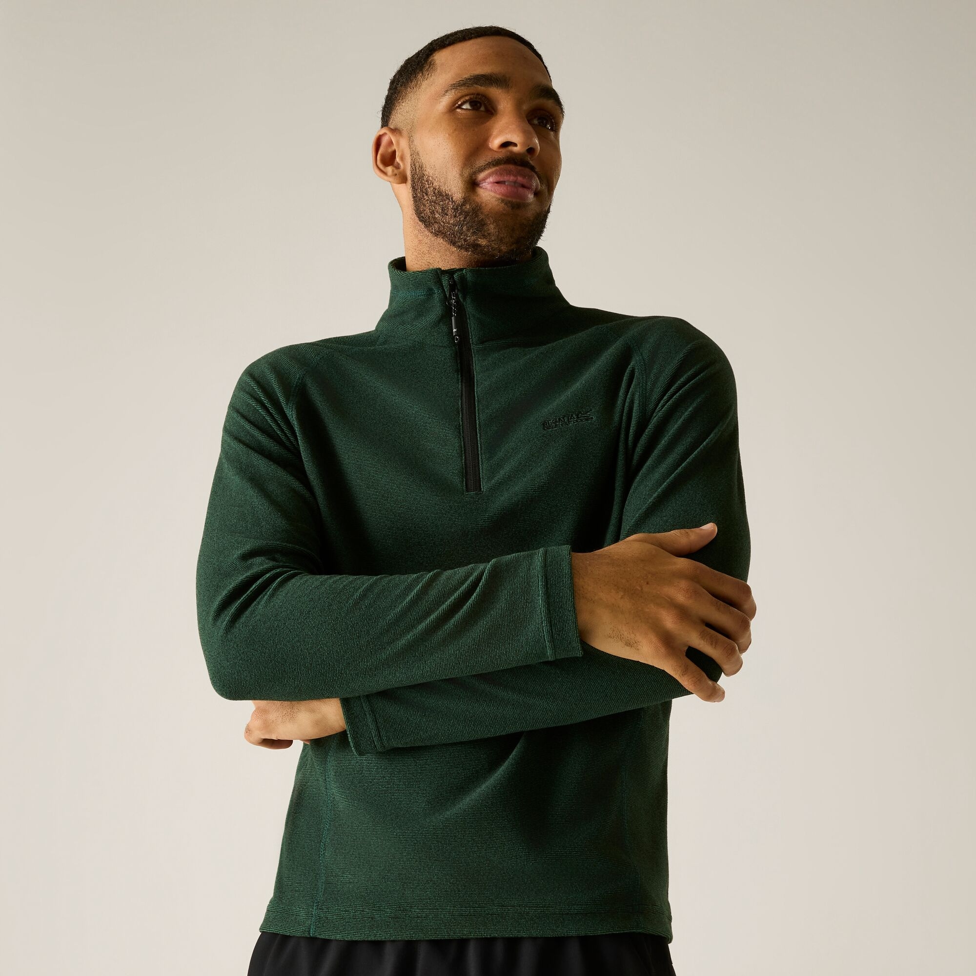 Regatta Men's Montes Lightweight Half Zip Fleece Pine Needle S