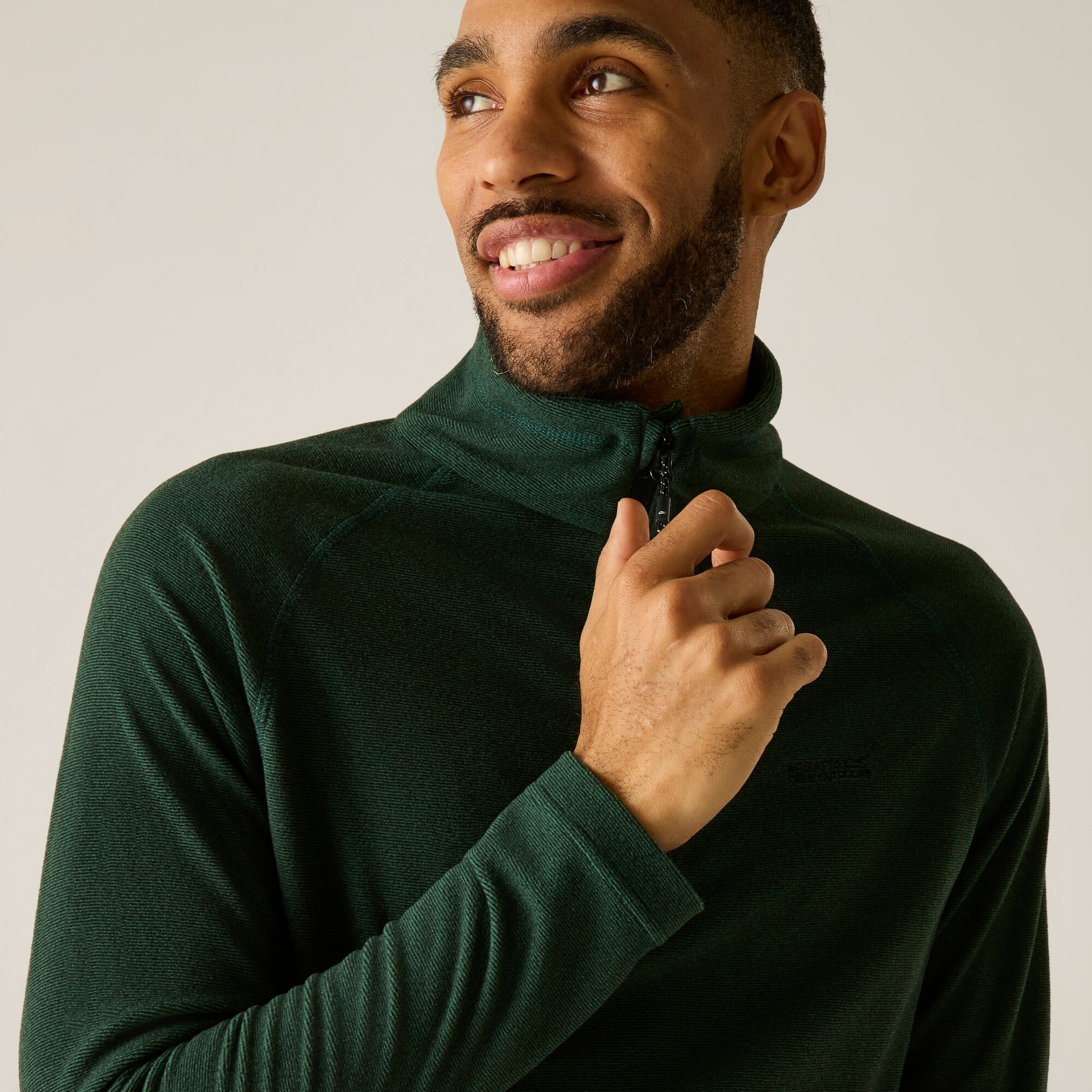 Regatta Men's Montes Lightweight Half Zip Fleece Pine Needle S