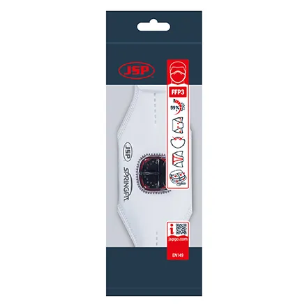 JSP Springfit FFP3V Valved Mask Single
