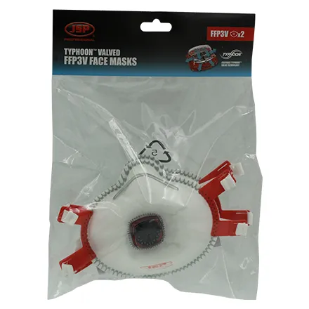 JSP Typhoon Moulded Mask FFP3 Valved (Pack of 2)