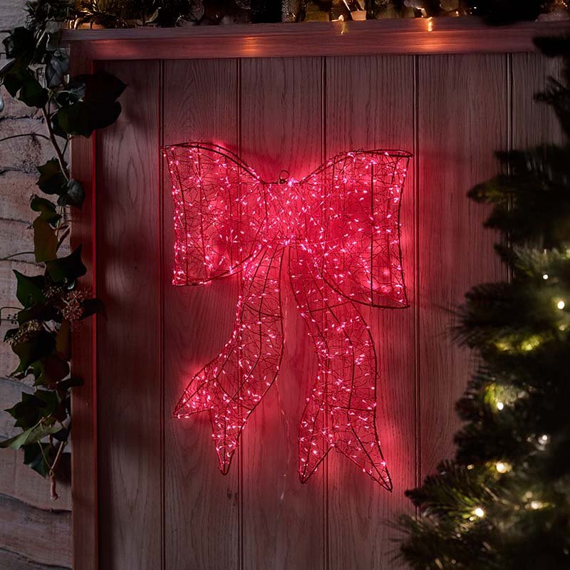 650 LED Galaxy Bow Red