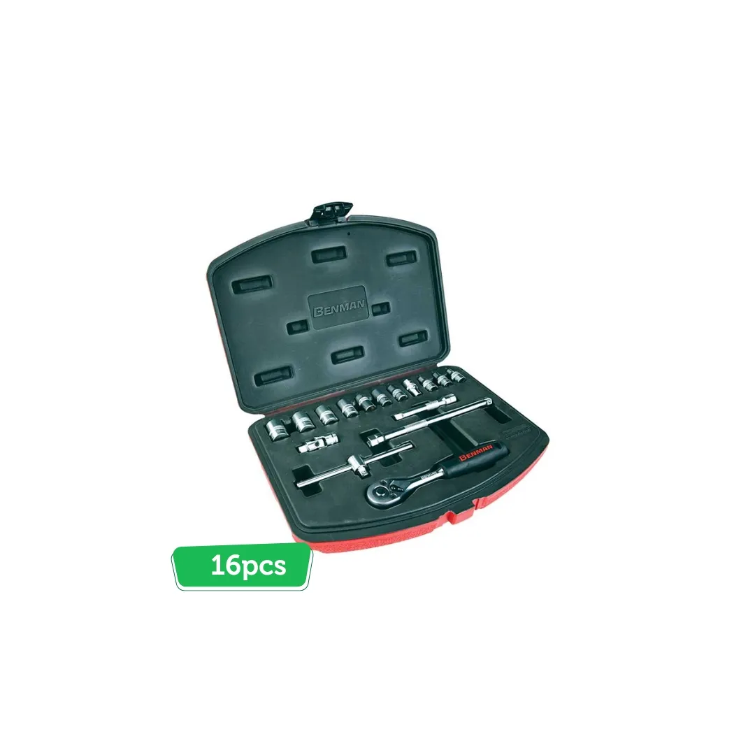 Socket Set Benman 16pcs 1/4 Dr. 22pcs 1/2 Dr.