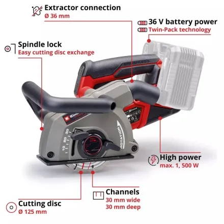 Einhell Professional Cordless Masonry Channel Cutter 