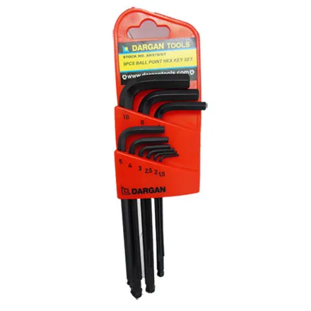 Dargan Ball Point Hex Key Set- 9 Piece