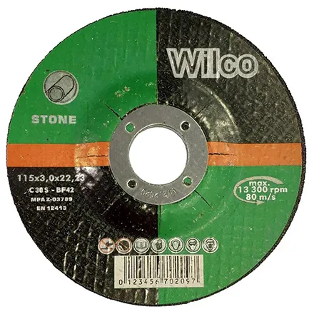 Wilco Stone Cutting Disc D/C 115 x 3 x 22.2 mm