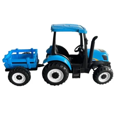 Blue Trailer and Hitch for T7 New Holland Tractor