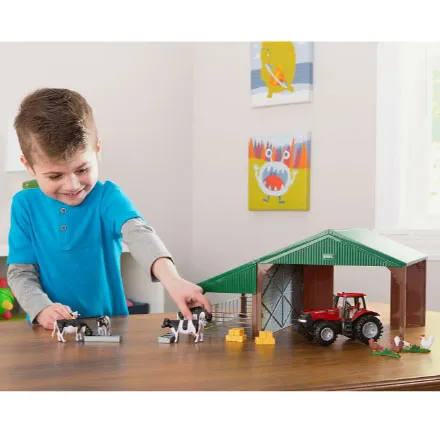 Britains Farm Building Set with Case Tractor