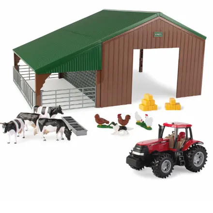Britains Farm Building Set with Case Tractor