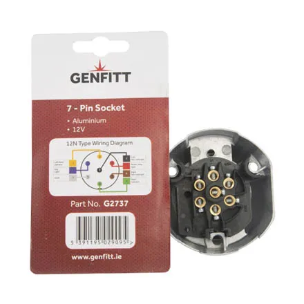SOCKET ALUMINIUM 7 PIN 12VOLT