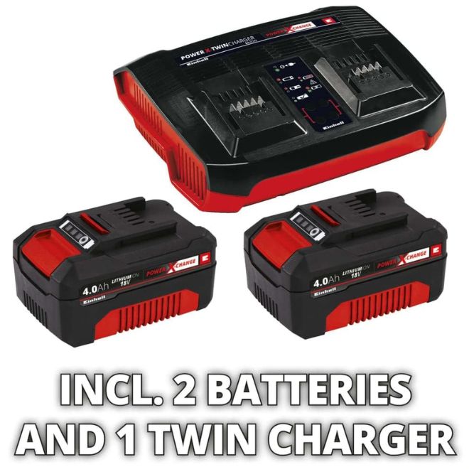 Einhell Power X-Change 36v (2 x 18v) 38cm Cordless Lawn Mower Kit