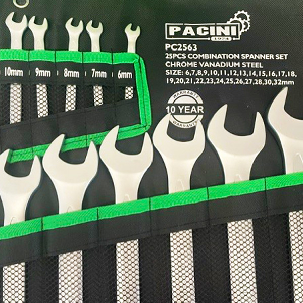 Pacini 25 Piece Combination Spanner/Wrench Set 6mm - 32mm